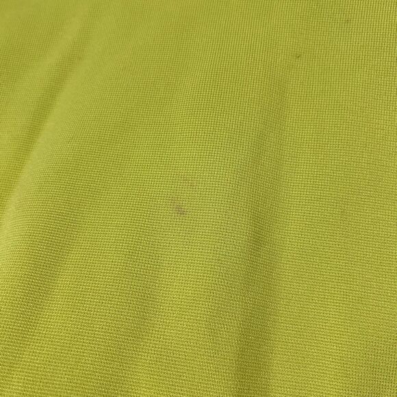 Hanifa Button Up Blouse Women’s L Lime Green Knit Heavyweight Short Sleeve - Picture 4 of 8